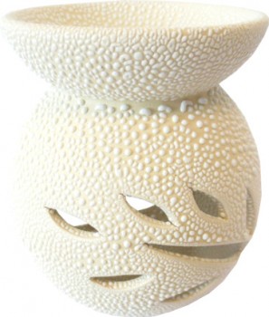 brûleur blanc ajouré 9 cm