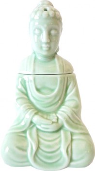 brûleur bouda méditation jade 15 cm