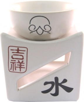 brûleur feng shui blanc 10 cm