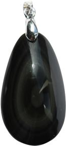 Obsidienne Oeil Cesleste pendentif percé