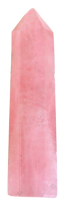 quartz rose pointe polie 3cm